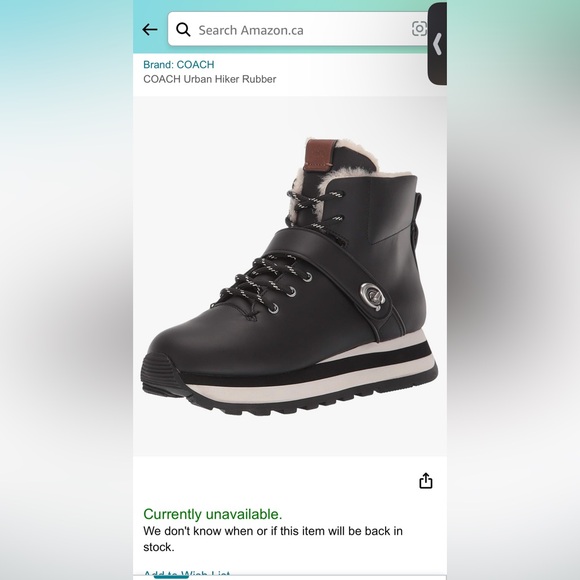 Out of stock Coach city hiker boots - Picture 14 of 17